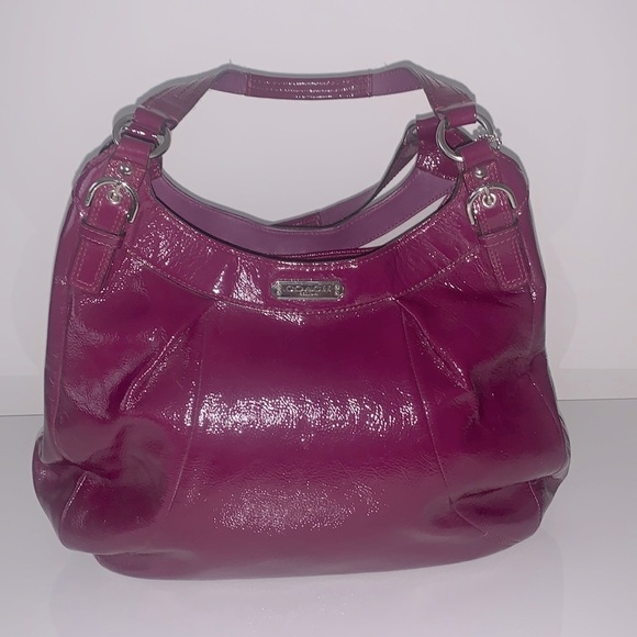 Coach Handbags - COACH  Purple Plum Soho Patent Leather Shoulder Bag W1269-F19708